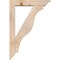 Ekena Millwork Funston Traditional Smooth Bracket w/ Offset Brace, Douglas Fir, 5 1/2"W x 26"D x 38"H BKT0604X26X38FST01SDF - alternate 2